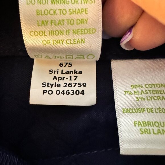 Lilly Pulitzer Ellie Blue Print Fringed Tassel Shorts Sz 0 Festival Boho Preppy‎ - Picture 8 of 12